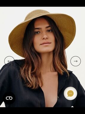 Breathable Wide-Brim Straw Sun Hat in Tan